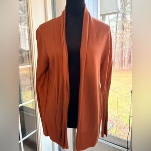 Old Navy Open-Front Cardigan in Rust Orange